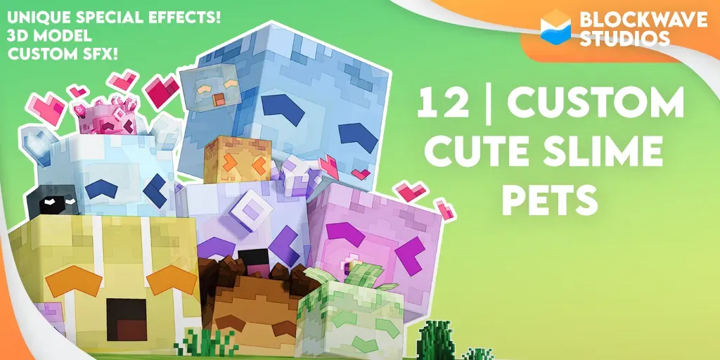 12 Cute Slime Pets Models